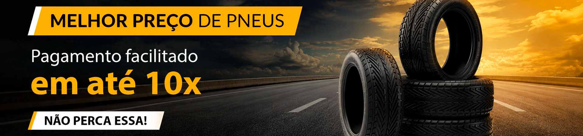 Banner de serviços automotivos e condições de pagamento